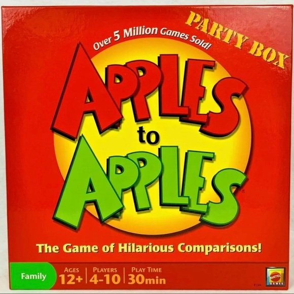 APPLES TO APPLES Party Box 12+ Family Card Game 2007 MATTEL N1384 COMPLETE CIB - Picture 13 of 13